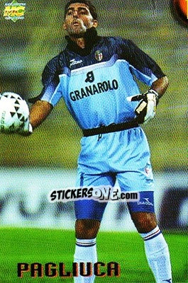 Sticker Pagliuca - Calcio 1999-2000 Etichetta Nera n. 19 - Mundicromo