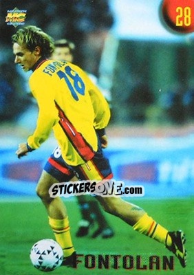 Sticker Fontolan - Calcio 1999-2000 Etichetta Nera n. 28 - Mundicromo