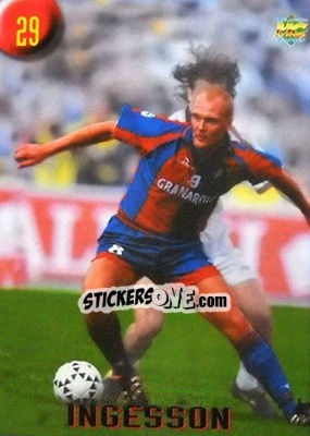 Sticker Ingesson - Calcio 1999-2000 Etichetta Nera n. 29 - Mundicromo