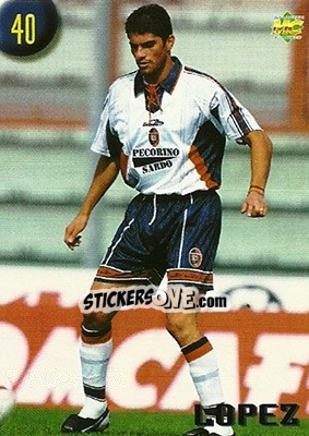 Sticker Lopez - Calcio 1999-2000 Etichetta Nera - Mundicromo
