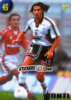 Sticker Conti - Calcio 1999-2000 Etichetta Nera n. 45 - Mundicromo