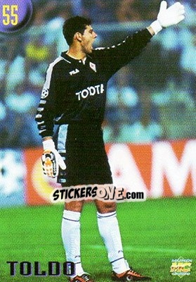 Sticker Toldo - Calcio 1999-2000 Etichetta Nera n. 55 - Mundicromo