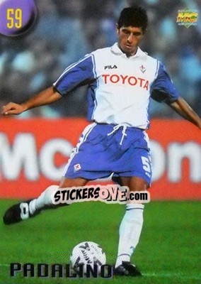 Sticker Padalino - Calcio 1999-2000 Etichetta Nera n. 59 - Mundicromo