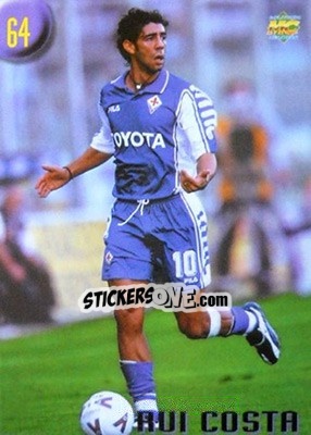Sticker Rui Costa - Calcio 1999-2000 Etichetta Nera n. 64 - Mundicromo