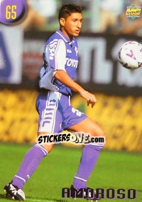 Figurina Amoroso - Calcio 1999-2000 Etichetta Nera n. 65 - Mundicromo