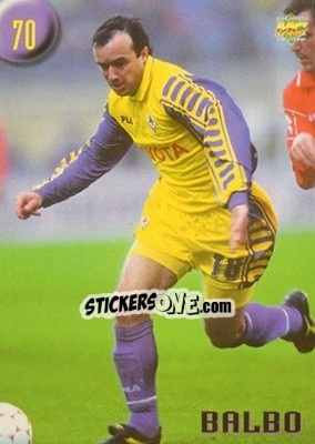 Sticker Balbo - Calcio 1999-2000 Etichetta Nera n. 70 - Mundicromo