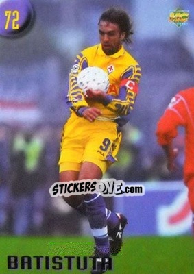 Sticker Batistuta - Calcio 1999-2000 Etichetta Nera n. 72 - Mundicromo