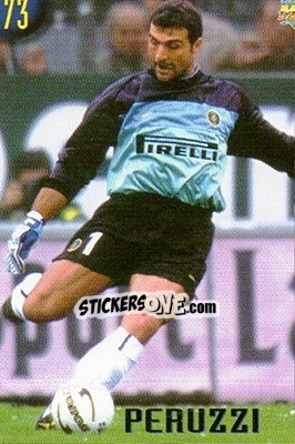 Figurina Peruzzi - Calcio 1999-2000 Etichetta Nera - Mundicromo