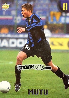 Figurina Mutu - Calcio 1999-2000 Etichetta Nera - Mundicromo