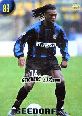Sticker Seedorf - Calcio 1999-2000 Etichetta Nera n. 83 - Mundicromo
