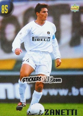 Sticker Javier Zanetti - Calcio 1999-2000 Etichetta Nera n. 85 - Mundicromo