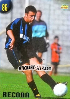 Sticker Recoba - Calcio 1999-2000 Etichetta Nera - Mundicromo