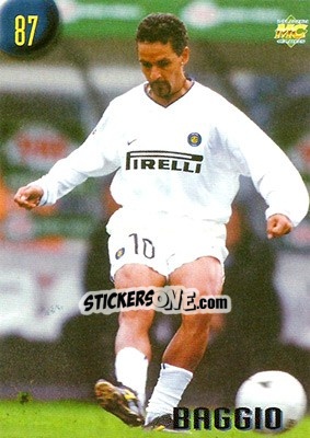 Sticker Baggio - Calcio 1999-2000 Etichetta Nera - Mundicromo