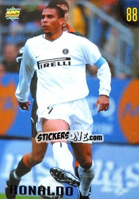 Sticker Ronaldo - Calcio 1999-2000 Etichetta Nera - Mundicromo