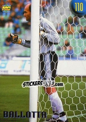 Sticker Ballotta - Calcio 1999-2000 Etichetta Nera n. 110 - Mundicromo