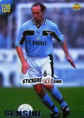 Sticker Sensini - Calcio 1999-2000 Etichetta Nera n. 120 - Mundicromo