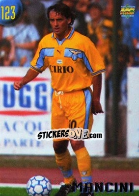 Sticker Mancini - Calcio 1999-2000 Etichetta Nera - Mundicromo