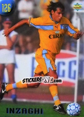 Sticker S.Inzaghi - Calcio 1999-2000 Etichetta Nera n. 126 - Mundicromo