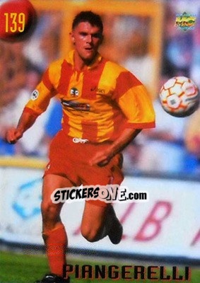 Figurina Piangerelli - Calcio 1999-2000 Etichetta Nera - Mundicromo