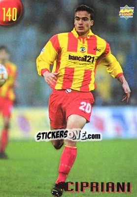 Sticker Cipriani - Calcio 1999-2000 Etichetta Nera n. 140 - Mundicromo