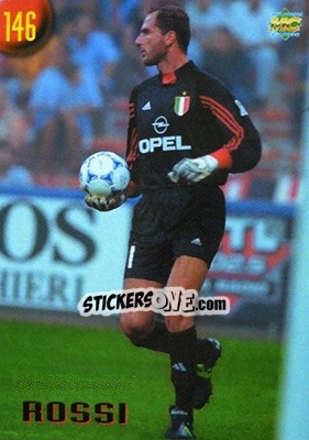 Sticker Rossi - Calcio 1999-2000 Etichetta Nera - Mundicromo