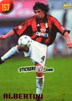 Sticker Albertini - Calcio 1999-2000 Etichetta Nera n. 153 - Mundicromo