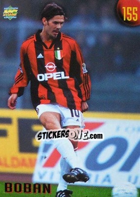 Sticker Boban - Calcio 1999-2000 Etichetta Nera n. 155 - Mundicromo