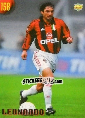 Sticker Leonardo - Calcio 1999-2000 Etichetta Nera n. 158 - Mundicromo