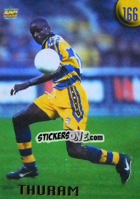 Sticker Lilian Thuram - Calcio 1999-2000 Etichetta Nera n. 166 - Mundicromo