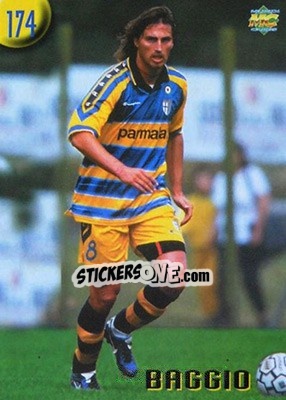 Sticker Dino Baggio - Calcio 1999-2000 Etichetta Nera n. 174 - Mundicromo