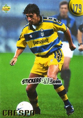 Sticker Crespo - Calcio 1999-2000 Etichetta Nera - Mundicromo