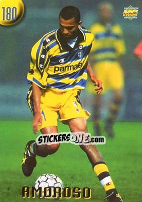 Sticker Amoroso - Calcio 1999-2000 Etichetta Nera n. 180 - Mundicromo
