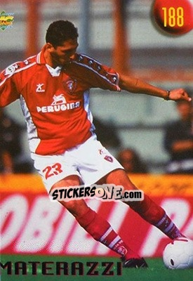 Sticker Materazzi - Calcio 1999-2000 Etichetta Nera n. 188 - Mundicromo
