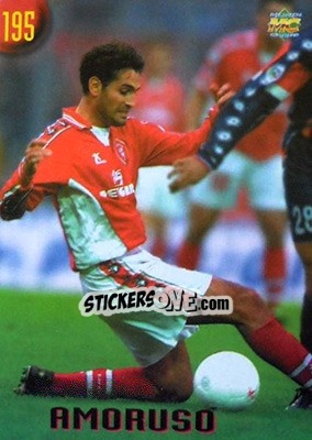 Sticker Amoruso - Calcio 1999-2000 Etichetta Nera n. 195 - Mundicromo