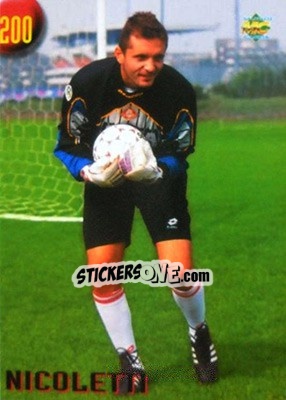 Sticker Nicoletti - Calcio 1999-2000 Etichetta Nera - Mundicromo