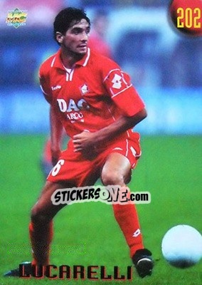 Sticker Lucarelli - Calcio 1999-2000 Etichetta Nera n. 202 - Mundicromo