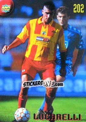 Sticker Lucarelli - Calcio 1999-2000 Etichetta Nera n. 202err - Mundicromo