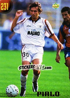 Sticker Pirlo - Calcio 1999-2000 Etichetta Nera n. 231 - Mundicromo