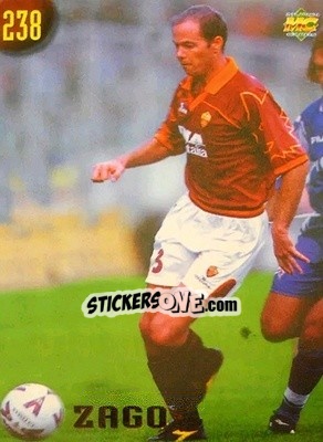 Sticker Zago - Calcio 1999-2000 Etichetta Nera - Mundicromo