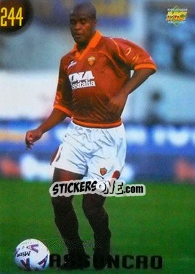 Sticker Assuncao - Calcio 1999-2000 Etichetta Nera - Mundicromo