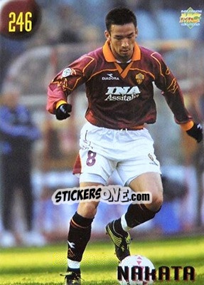 Cromo Nakata - Calcio 1999-2000 Etichetta Nera - Mundicromo