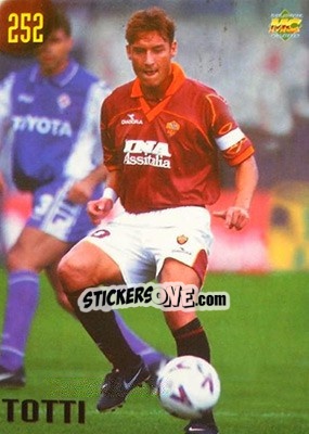 Sticker Totti - Calcio 1999-2000 Etichetta Nera n. 252 - Mundicromo