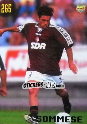 Figurina Sommese - Calcio 1999-2000 Etichetta Nera - Mundicromo