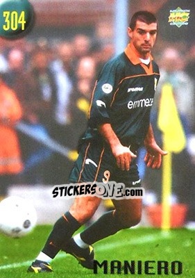 Sticker Maniero - Calcio 1999-2000 Etichetta Nera - Mundicromo