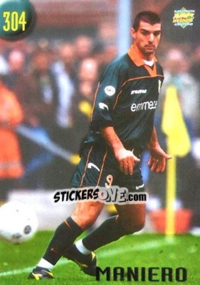 Sticker Maniero - Calcio 1999-2000 Etichetta Nera n. 304 - Mundicromo