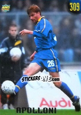 Sticker Apolloni - Calcio 1999-2000 Etichetta Nera - Mundicromo