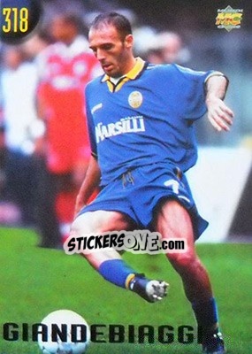 Sticker Giandebiaggi - Calcio 1999-2000 Etichetta Nera n. 318 - Mundicromo