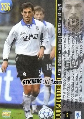 Sticker Siviglia / Dundjerski - Calcio 1999-2000 Etichetta Nera n. 336 - Mundicromo
