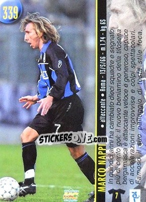 Sticker Nappi / Pinaroi - Calcio 1999-2000 Etichetta Nera n. 339 - Mundicromo