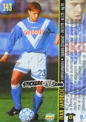 Sticker Galli / Javorcic - Calcio 1999-2000 Etichetta Nera n. 343 - Mundicromo